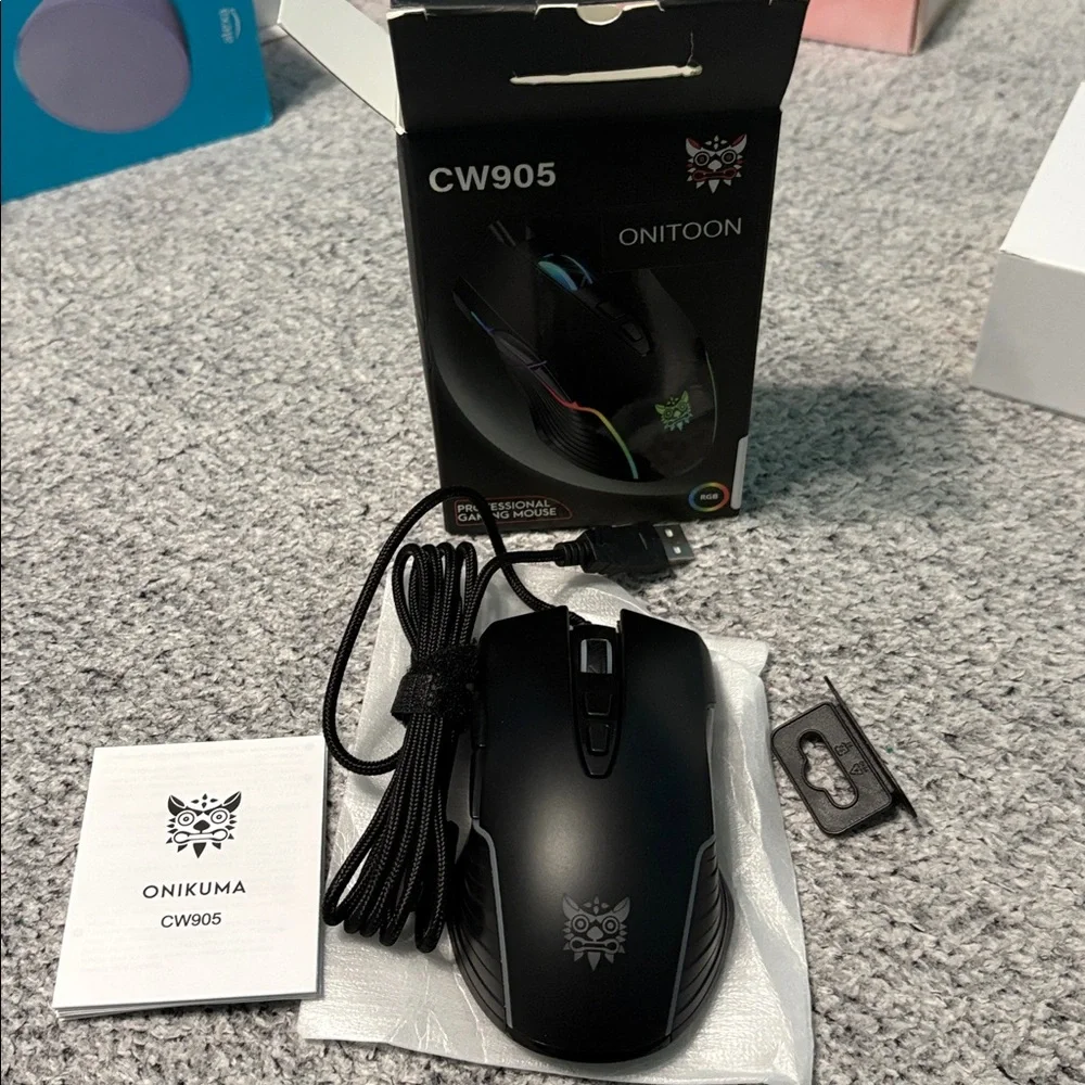 CW905 RGB Gaming Mouse - Black